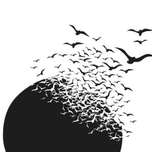 Globe with birds flying out